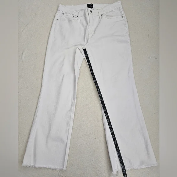 NEW J.CREW Flare Crop Ankle Jeans  Womens Stretch Mid-Rise  Sz 30 (8-10) - Picture 11 of 16
